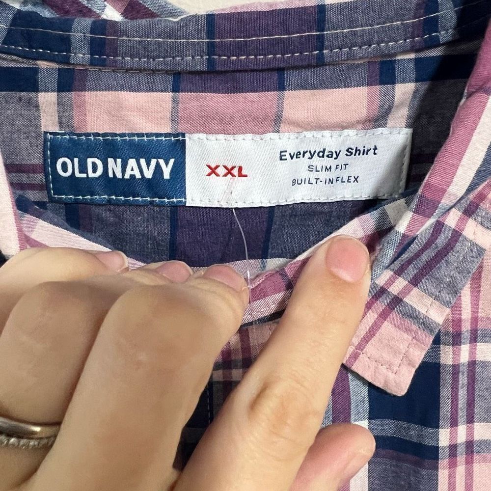 Old Navy Plaid Button Down Shirt - Picture 3 of 4